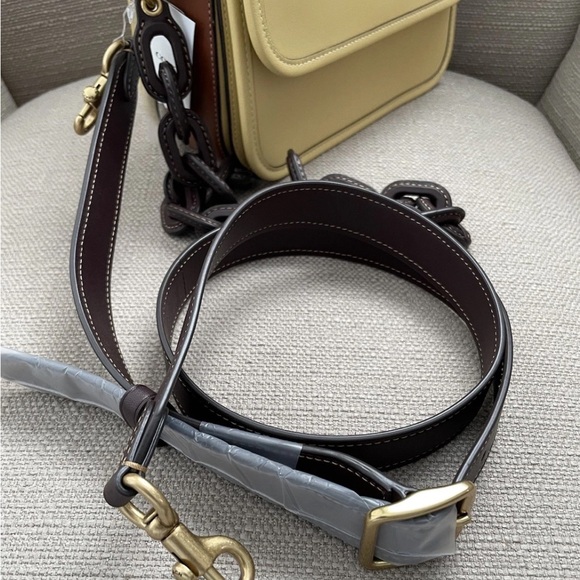 Coach Rogue Top Handle Bag In Colorblock Brass/Hay Multi NWT - Picture 15 of 16